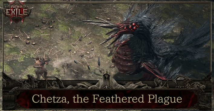 Chetza, the Feathered Plague in its Trial of Chaos arena